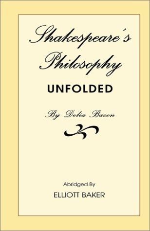 Cover for Shakespeare's Philosophy Unfolded