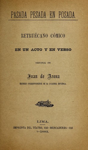 Cover for Pasada pesada en posada