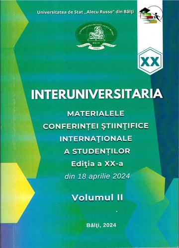 Cover for Interuniversitaria, conferinţa ştiinţifică internaţională a studenţilor (20 ; 2024 ; Bălţi). Interuniversitaria : Materialele Conferinței Ştiinţifice Internaționale a Studenţilor din 18 aprilie 2024, Ediţia a 20-a. Volumul 2