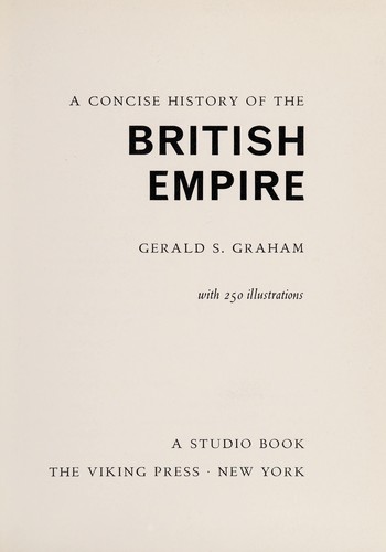 Cover for A concise history of the British Empire
