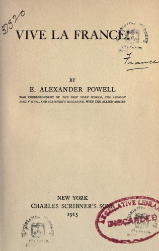 Cover for Vive la France