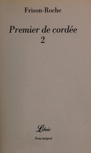 Cover for Premier de cordée