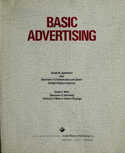 Cover for Basic advertising