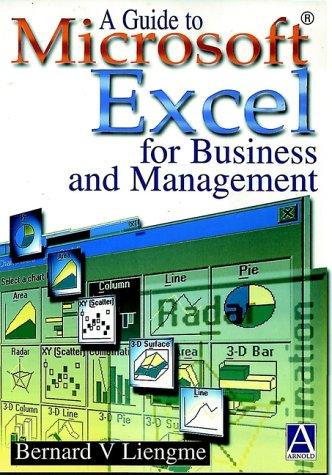 Cover for A guide to Microsoft Excel for business and management