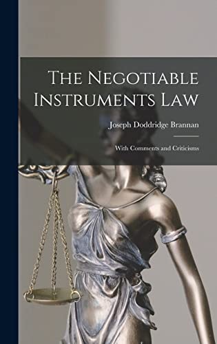 Cover for Negotiable Instruments Law