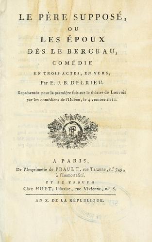 Cover for Le père supposé