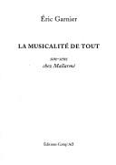 Cover for La musicalité de tout