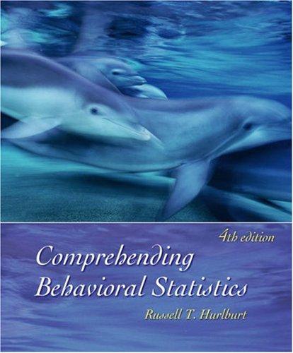 Cover for Comprehending Behavioral Statistics