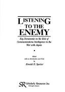 Cover for Listening to the enemy
