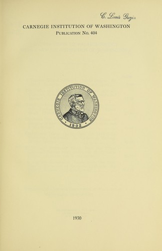 Cover for Contributions to palaeontology