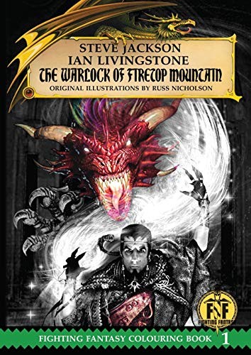 Cover for Warlock of Firetop Mountain Colouring Book
