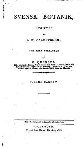 Cover for Svensk botanik