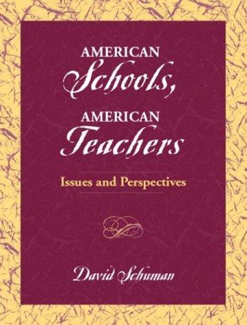 Cover for American Schools, American Teachers