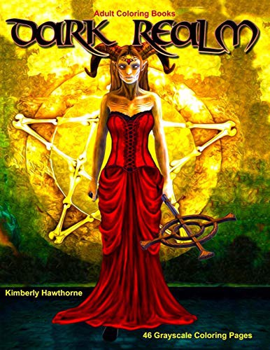 Cover for Adult Coloring Books Dark Realm