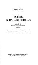 Cover for Écrits pornographiques