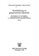Cover for Wortbildung in gesprochener Sprache