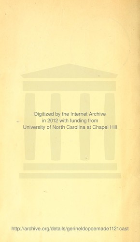 Cover for Gerineldo
