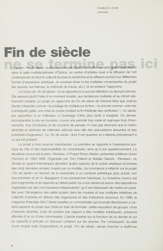 Cover for Fin De Siecle