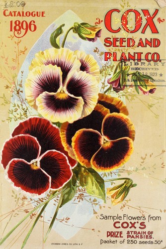 Cover for Cox seed and plant co. catalogue
