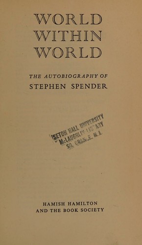 Cover for World Within World