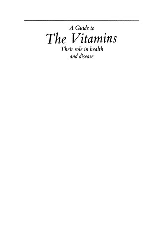 Cover for A Guide to the Vitamins
