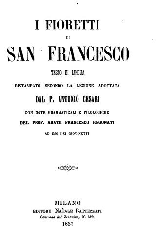 Cover for Fioretti