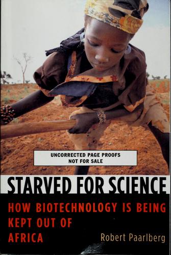 Cover for Starved for science