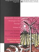 Cover for Renewable Energy Strategies for Europe