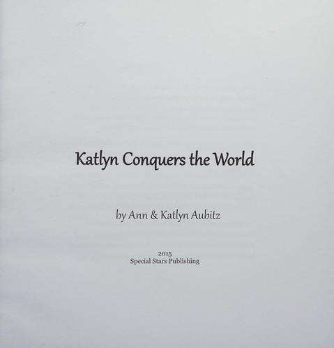 Cover for Katlyn conquers the world