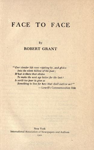Cover for Face to face