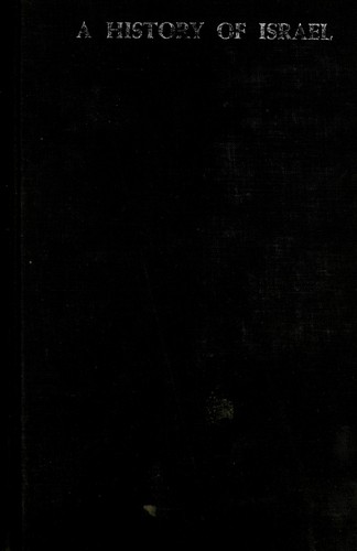 Cover for A history of Israel