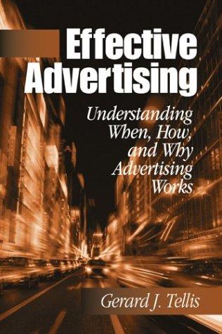 Cover for Effective Advertising