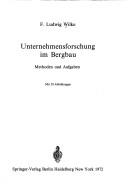 Cover for Unternehmensforschung im Bergbau