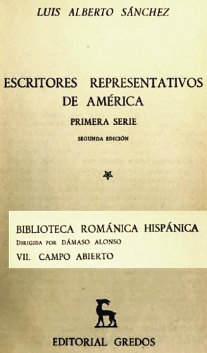 Cover for Escritores representativos de América