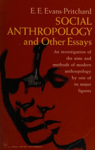 Cover for Social Anthropology And Other Essays
