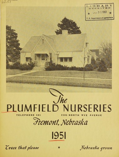 Cover for The Plumfield Nurseries, 1951