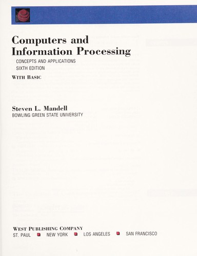Cover for Computers and information processing