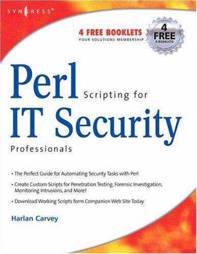 Cover for Perl Scripting for IT Security
