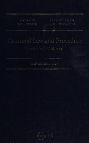 Cover for Criminal law and procedure