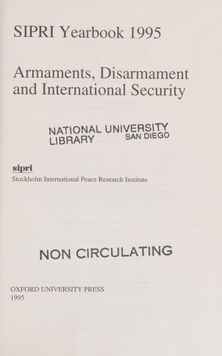 Cover for SIPRI Yearbook 1995