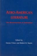 Cover for Afro-American Literature