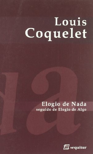 Cover for Elogio de nada