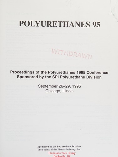 Cover for Polyurethanes 95