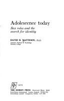 Cover for Adolescence today