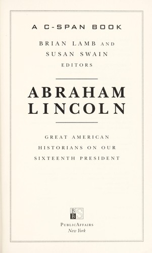 Cover for Abraham Lincoln