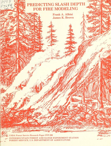 Cover for Predicting slash depth for fire modeling