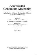 Cover for Analysis and Continuum Mechanics
