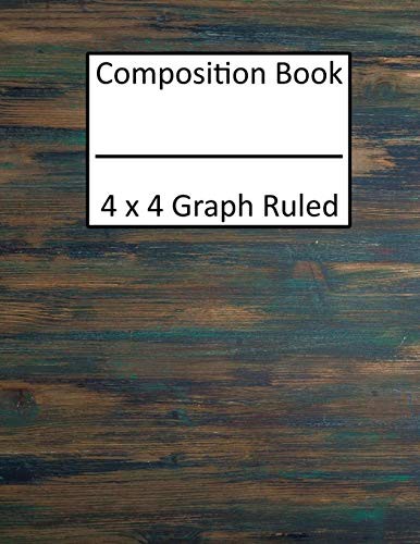 Cover for Composition Book 4x4 Graph Rulled