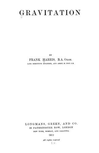 Cover for Gravitation