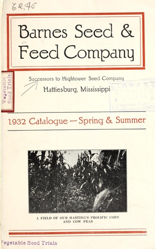 Cover for 1932 catalogue, spring and summer